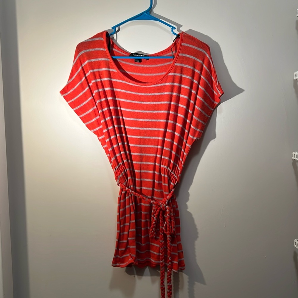 Forever 21 Sweater Tunic Coral